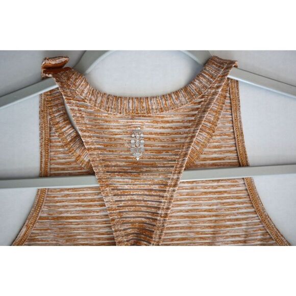 FP Movement OB1449132 Women's Sz M Russet Orange Striped TTYL Racerback Dress - Picture 5 of 12